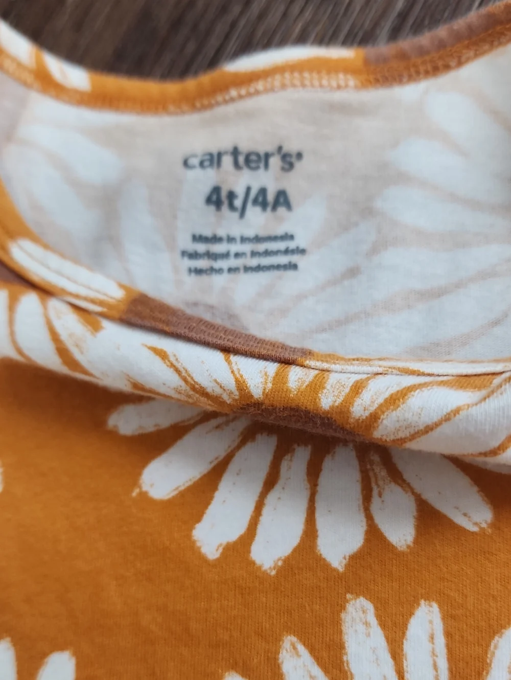 Carter's Yellow Sunflower Print Cotton Dress